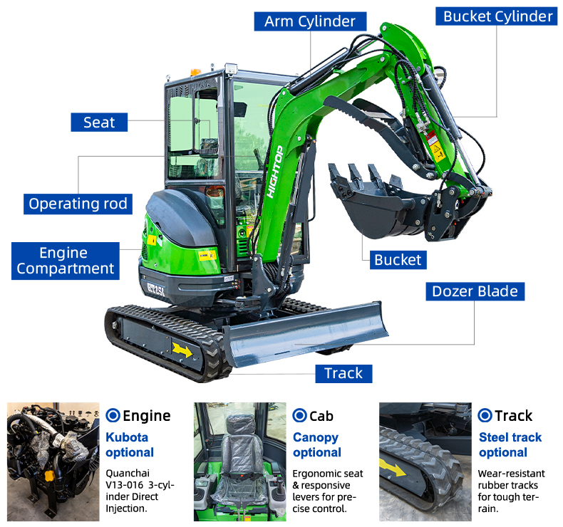  HT25J Mini Excavator