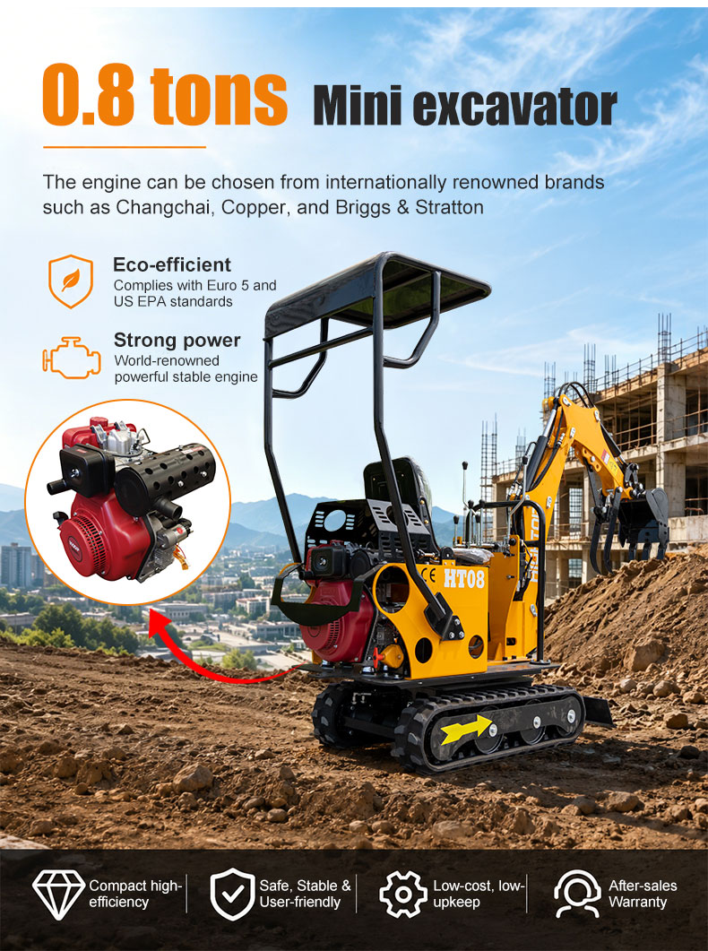 HT08 mini excavator