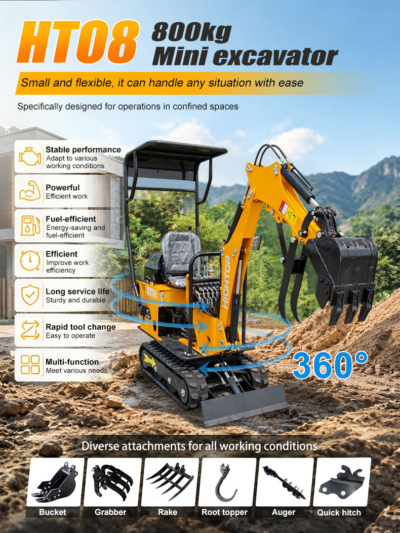 HT08 mini excavator