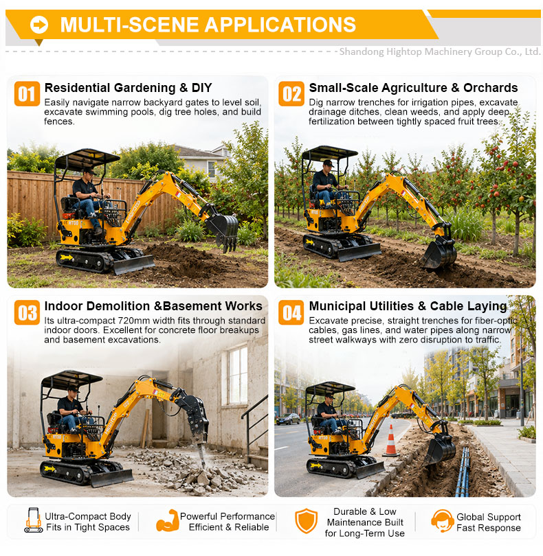 HT08 mini excavator