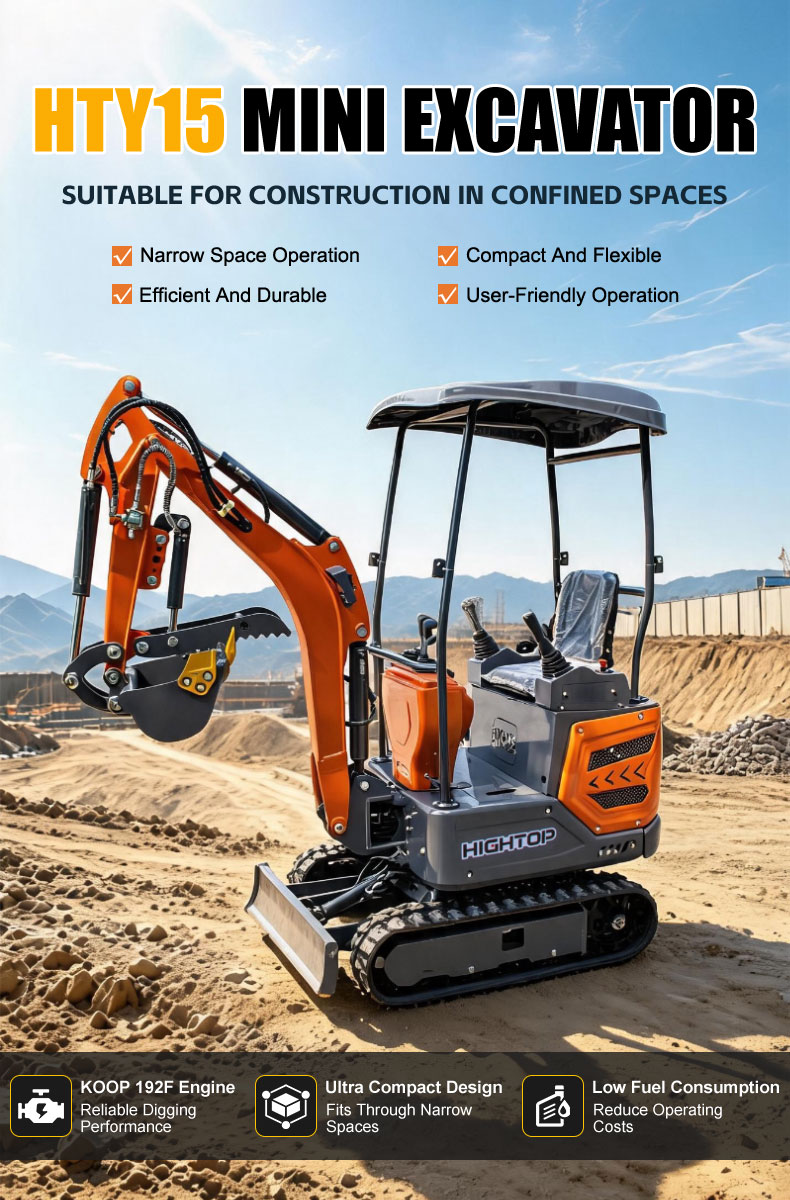  HTY15 Crawler Mini Excavator